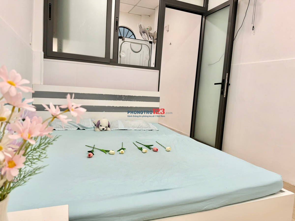 Cho thuê phòng trọ 1PN tách bếp Full NT gần Q1, Q2 35m2 Bếp siêu rộng Xô Viết Nghệ Tĩnh, Bình Thạnh