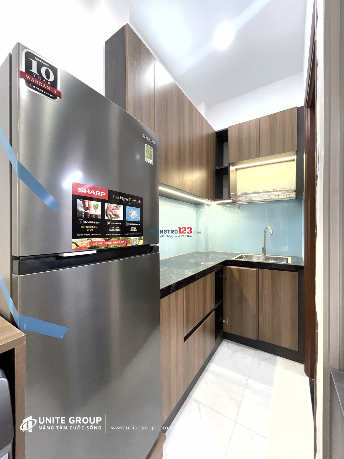 Cho thuê căn hộ tách bếp thang máy Lê Quang Định, Bình thạnh. Gần chợ Bà Chiểu, đại học Văn Lang