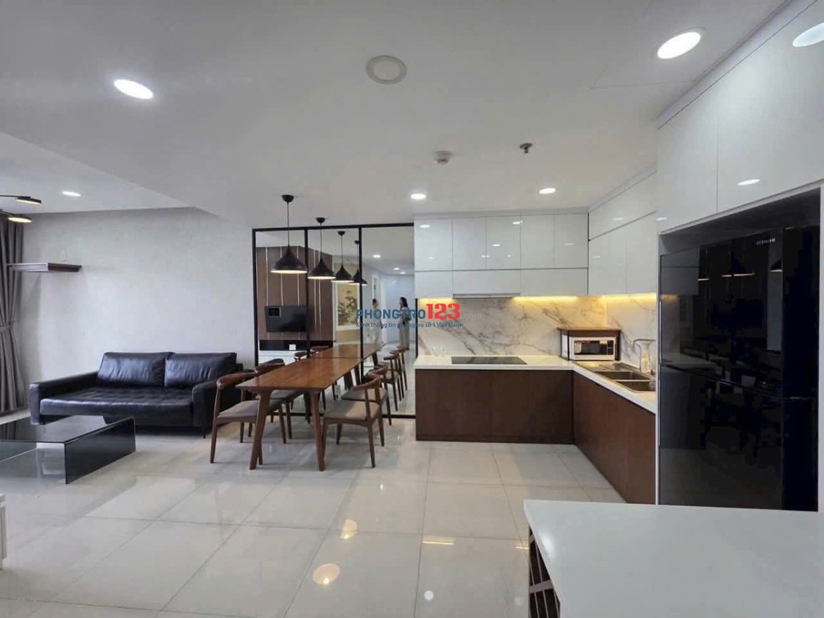 Chung cư Cộng Hòa Plaza, Tân Bình: 97m2, 3p ngủ,Có nội thất,14tr/th