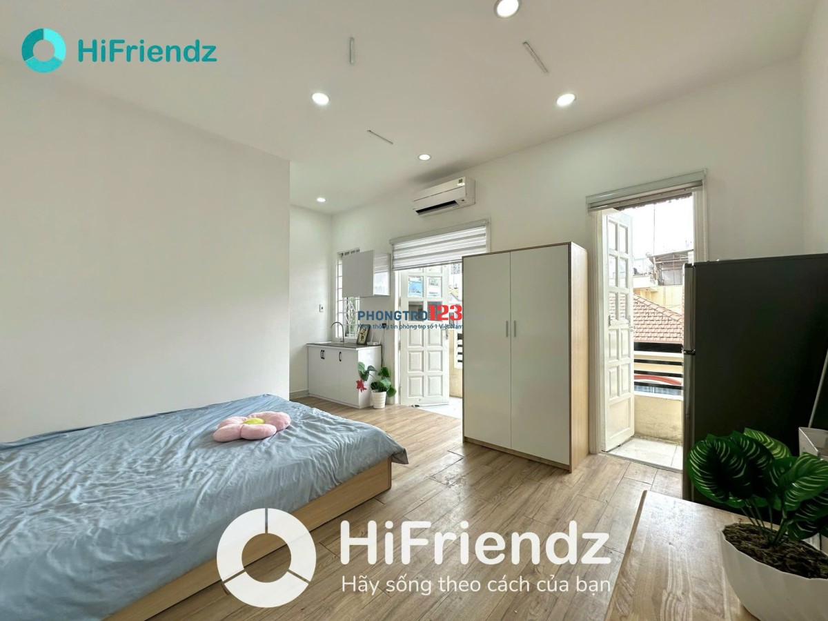 Phòng Cho Thuê Phú Nhuận_Bancong siêu thoáng, Full nội thất_Gần Lê Văn Sỹ, giáp Q3, Q1