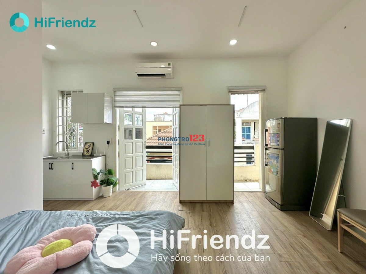 Phòng Cho Thuê Phú Nhuận_Bancong siêu thoáng, Full nội thất_Gần Lê Văn Sỹ, giáp Q3, Q1