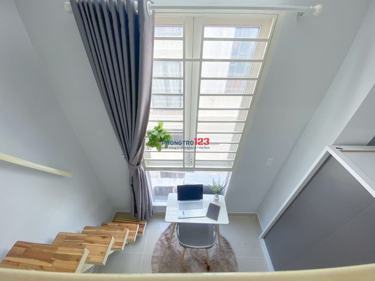 PHÒNG CÓ GÁC FULL NỘI THẤT CỬA SỔ TRỜI NGAY ĐẠI HỌC VĂN LANG