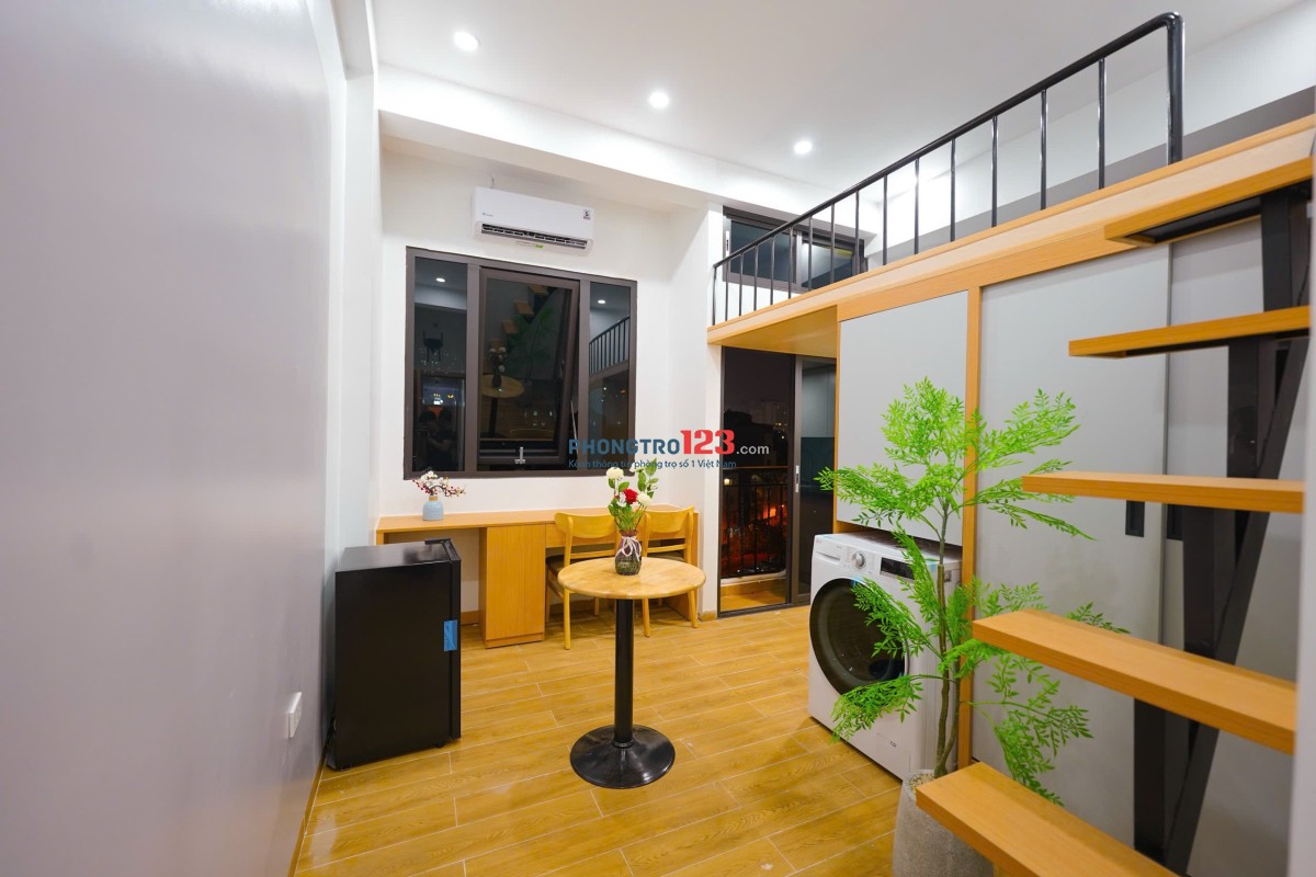 Phòng full đồ nội thất - Máy giặt sấy riêng mỗi phòng - có hầm để xe