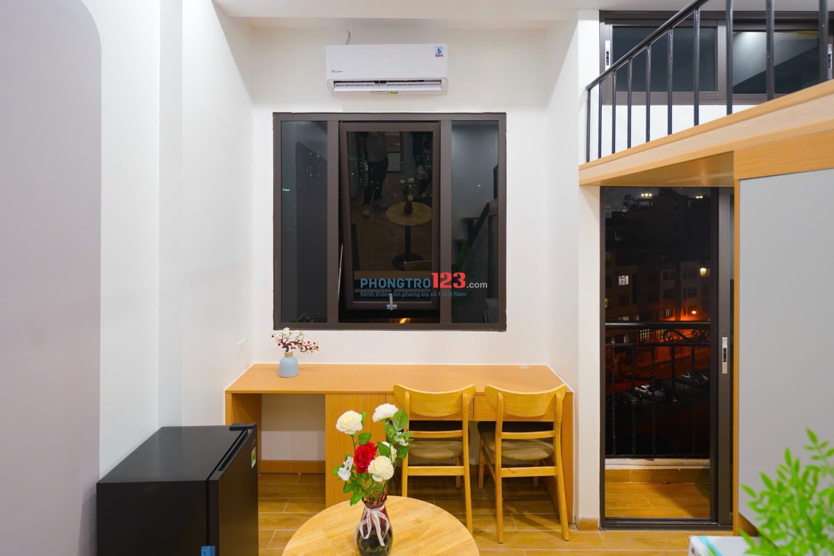 Phòng full đồ nội thất - Máy giặt sấy riêng mỗi phòng - có hầm để xe