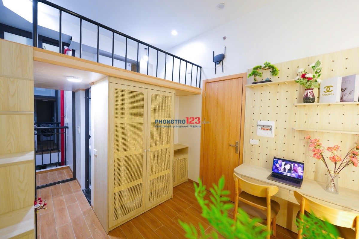 Phòng full đồ nội thất - Máy giặt sấy riêng mỗi phòng - có hầm để xe