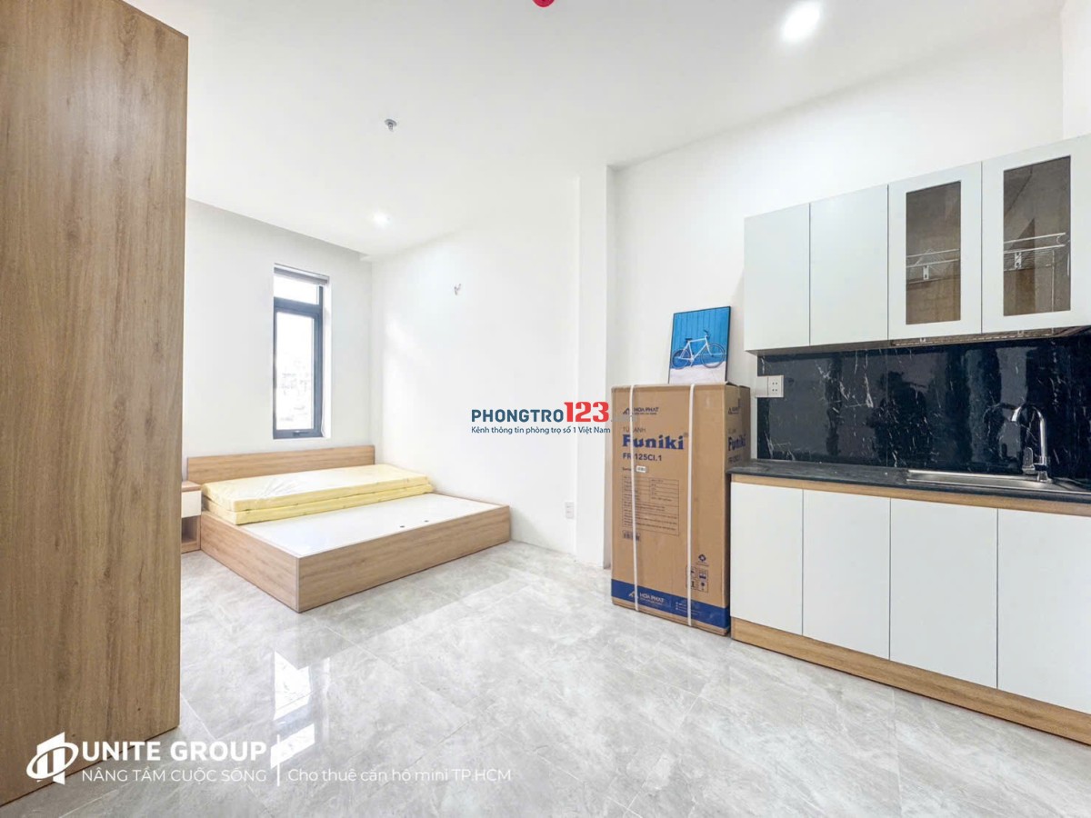 CHO THUÊ PHÒNG MỚI XÂY BÌNH THẠNH GẦN BÀ CHIỂU, BANCONG, CỬA SỔ, NHÀ THANG MÁY, HẦM XE CHỈ TỪ 5-6TR