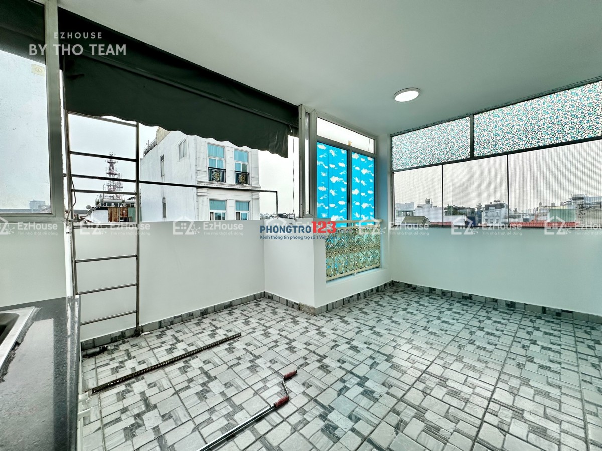 CHO THUÊ CĂN HỘ 1 PHÒNG NGỦ BAN CÔNG ĐÔI 60m2 FULL NỘI THẤT, GẦN SÂN BAY TÂN SƠN NHẤT & ETOWN