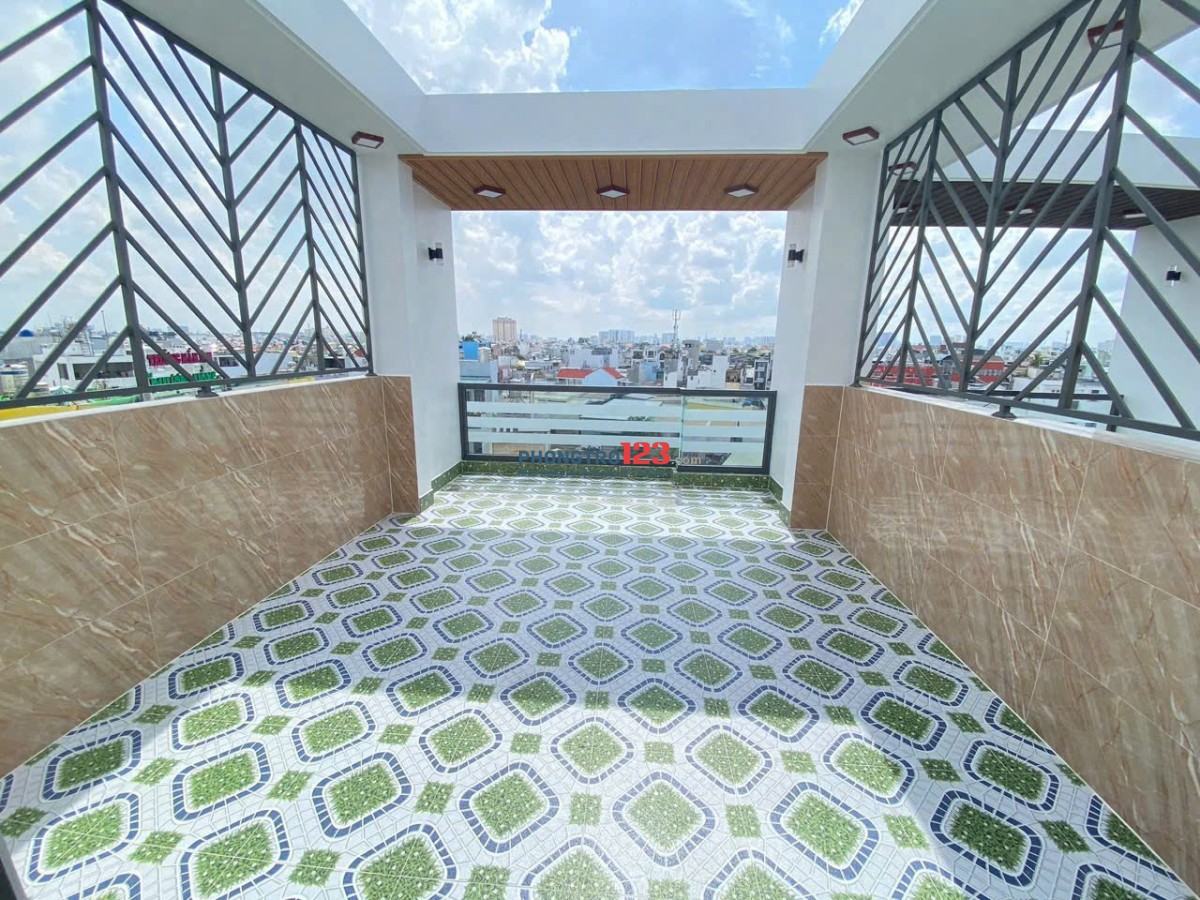 Cho thuê căn hộ mini Mới, Full nội thất, có ban công