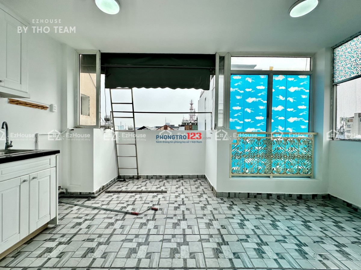 CHO THUÊ CĂN HỘ 1 PHÒNG NGỦ BAN CÔNG ĐÔI 60m2 FULL NỘI THẤT, GẦN SÂN BAY TÂN SƠN NHẤT & ETOWN