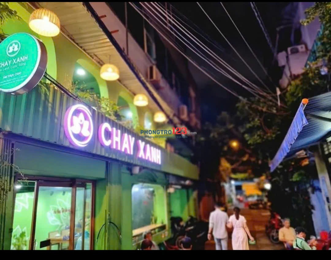 Cho thuê nhà hàng chay xanh địa chỉ 343/8 Nguyễn Trọng Tuyển P1 Tân Bình