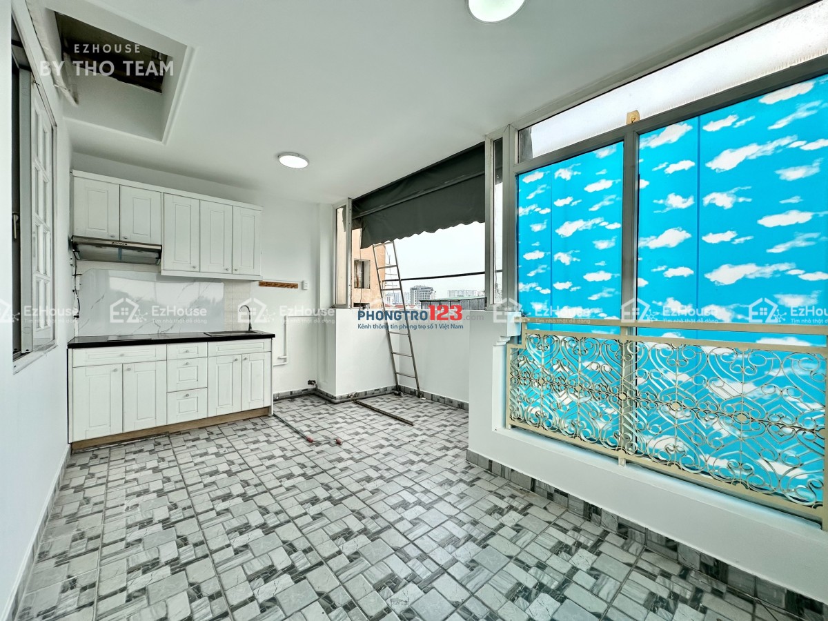 CHO THUÊ CĂN HỘ 1 PHÒNG NGỦ BAN CÔNG ĐÔI 60m2 FULL NỘI THẤT, GẦN SÂN BAY TÂN SƠN NHẤT & ETOWN