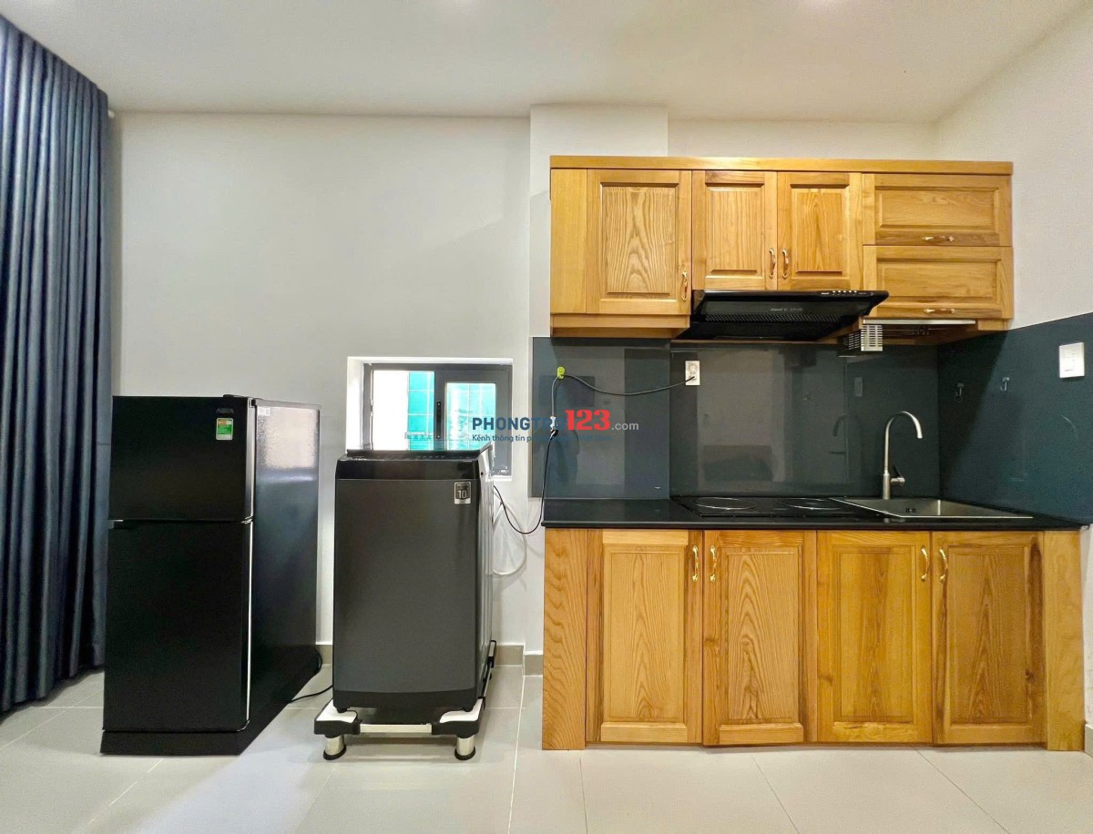 Carillon 3, Studio, Hoàng Hoa Thám, TB: 1p ngủ, 37m2, giá 5tr4.