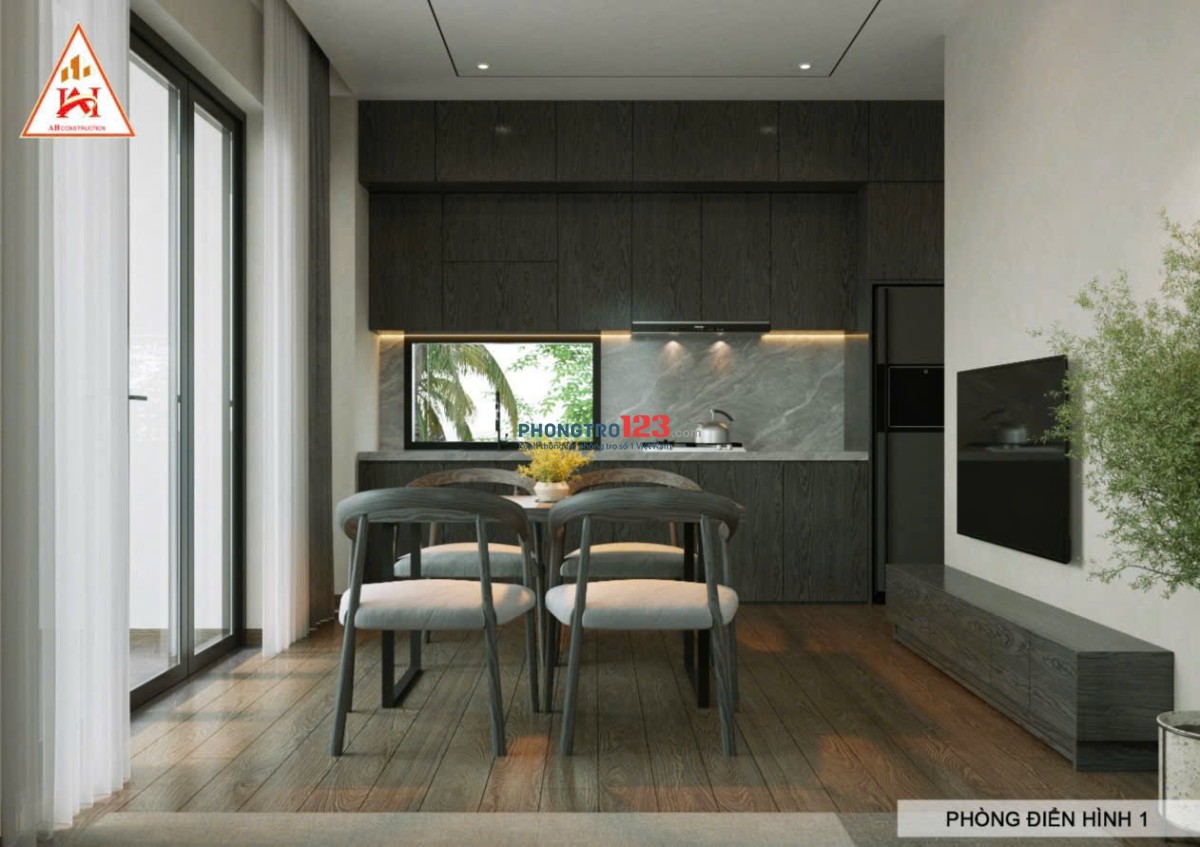 Căn hộ 1pn ban công full nội thất gần sân bay Tân Nhất Sơn Nhất, ga T3, Lăng Cha Cả quận Tân Bình