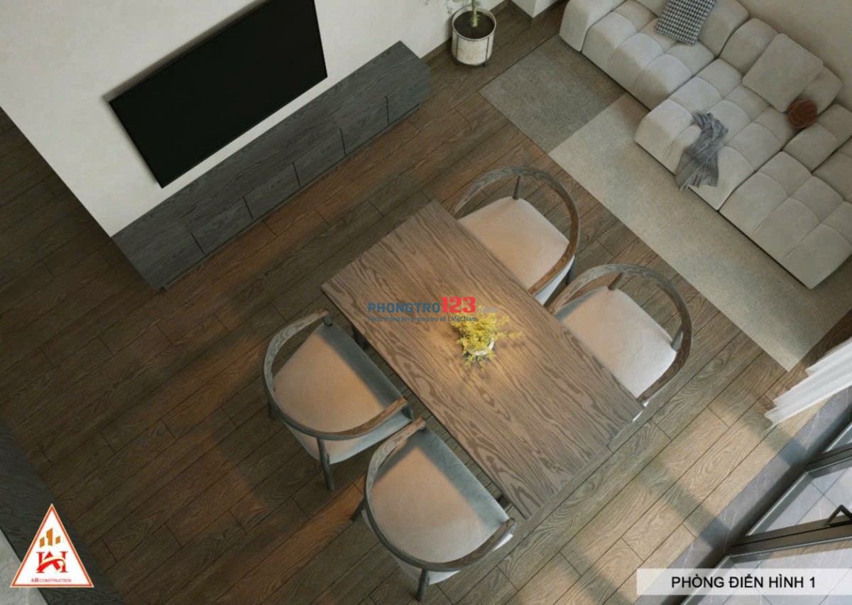 Căn hộ 1pn ban công full nội thất gần sân bay Tân Nhất Sơn Nhất, ga T3, Lăng Cha Cả quận Tân Bình