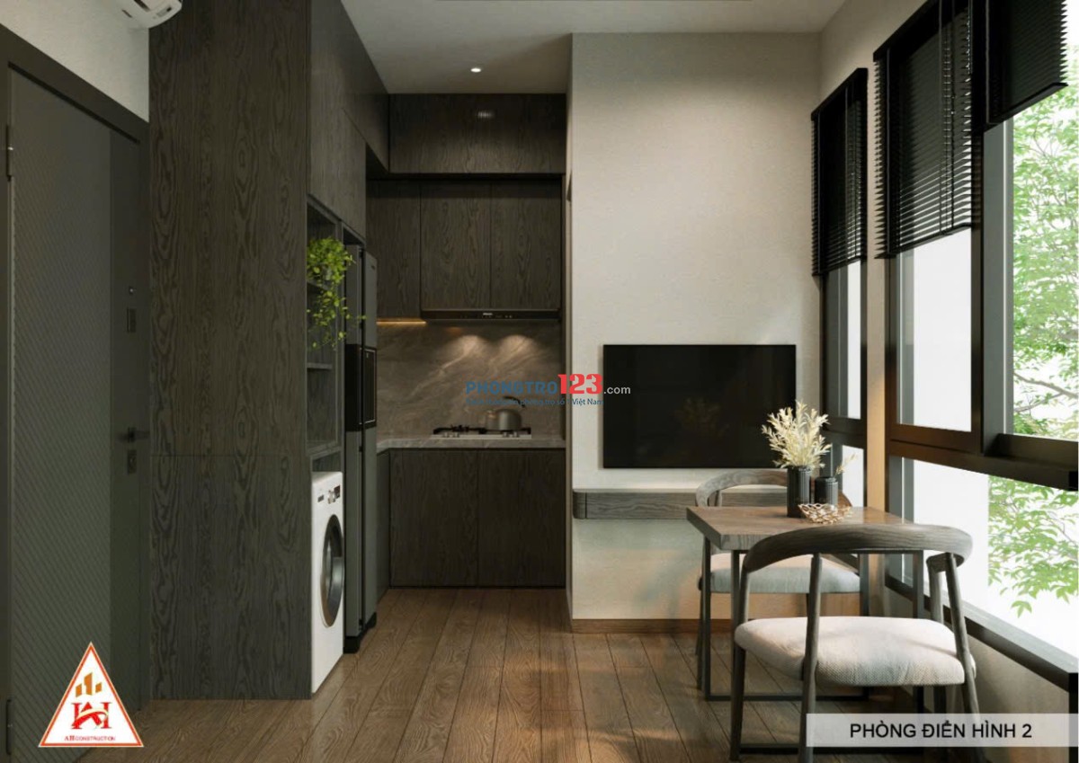 Căn hộ 1pn ban công full nội thất gần sân bay Tân Nhất Sơn Nhất, ga T3, Lăng Cha Cả quận Tân Bình