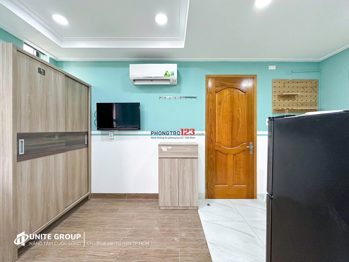 Cho thuê căn hộ Studio full nội thất cửa sổ trời 20m2 - Cách Mạng Tháng 8, Q10