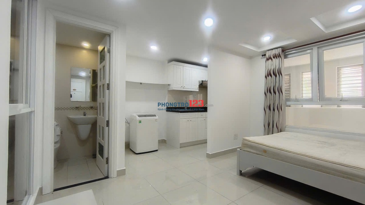 Cho Thuê Căn Hộ 1 Phòng Ngủ - Studio Tách Bếp - Cửa Sổ - Máy Giặt Riêng - Gần Sân Bay TSN - Ga T3