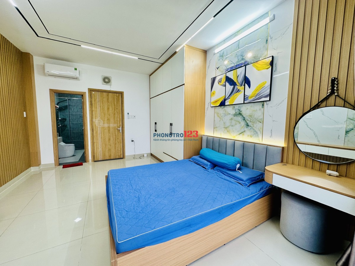 Cho thuê căn hộ mini Mới, Full nội thất, có ban công