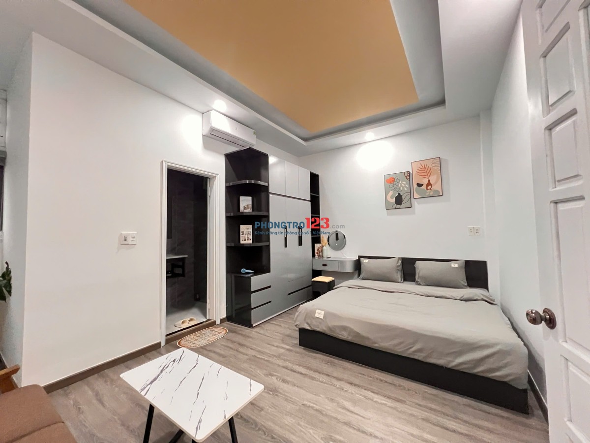 CHO THUÊ NHÀ 2 PHÒNG NGỦ FULL NỘI THẤT CÓ SÂN THƯỢNG VÀ SÂN ĐẬU XE