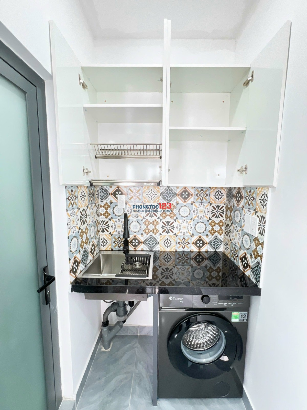 STUDIO BAN CÔNG FULL NỘI THẤT - MÁY GIẶT RIÊNG | GIÁ ƯU ĐÃI GẦN CITI SOHO, TRƯỜNG UMT