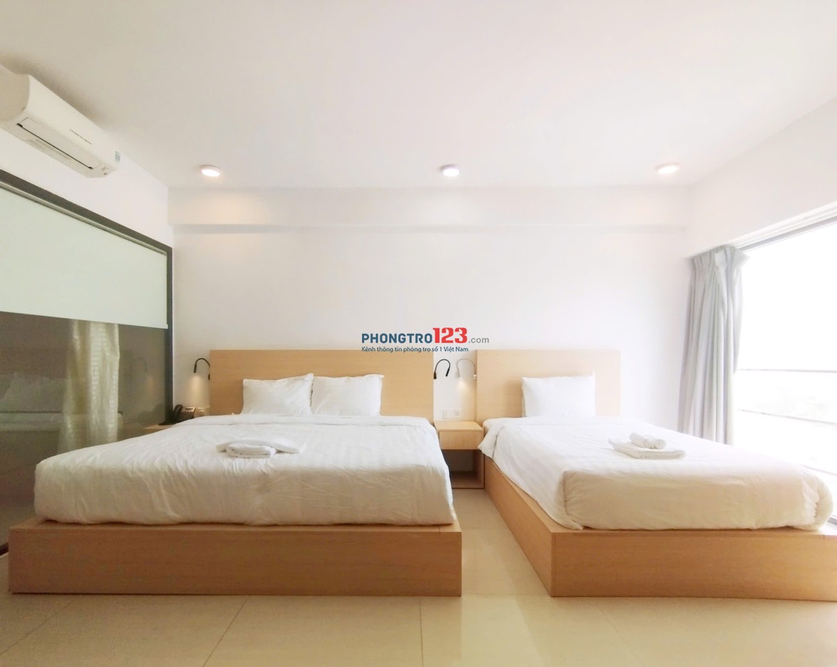 Cho thuê phòng khách sản view tầng cao ngắm thành phố giá rẻ gần chợ Đầm Nha Trang