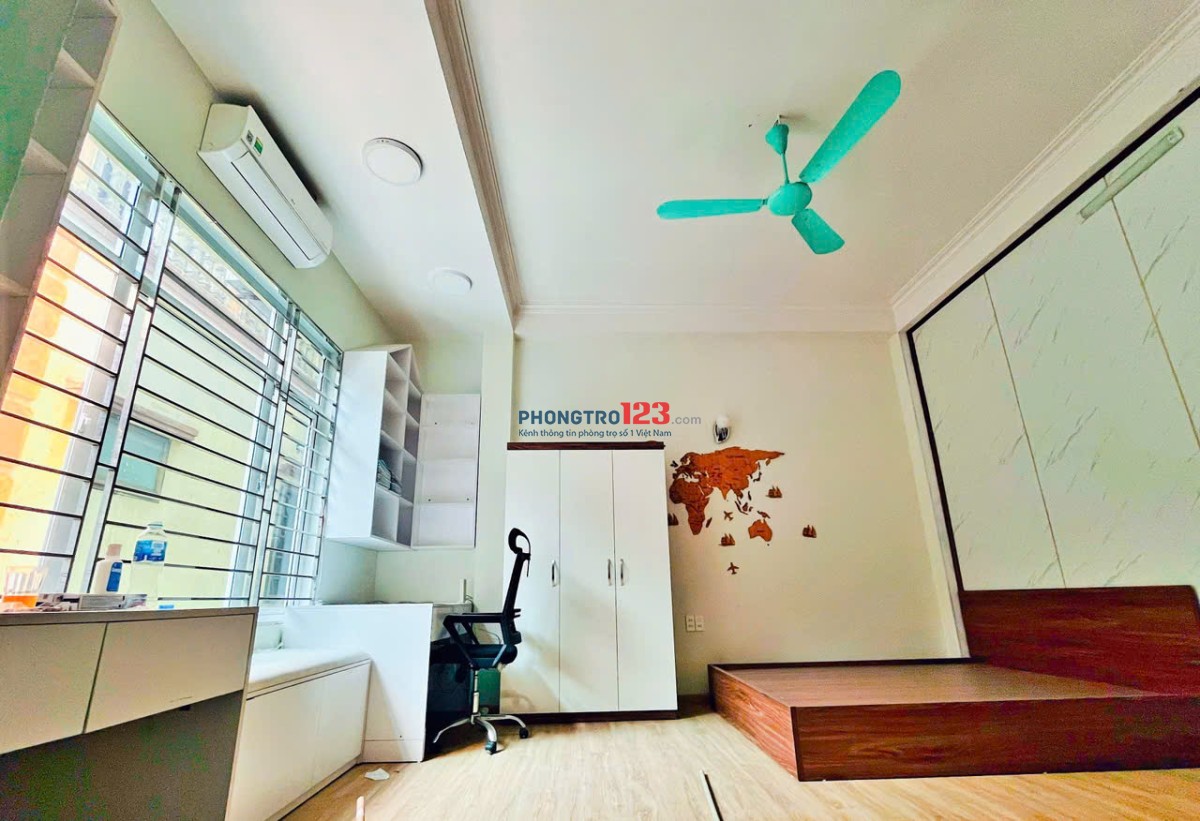 Chính chủ cho thuê phòng siêu rộng, thoáng, full cửa sổ, full nội thất, 2-3 người ở thoải mái