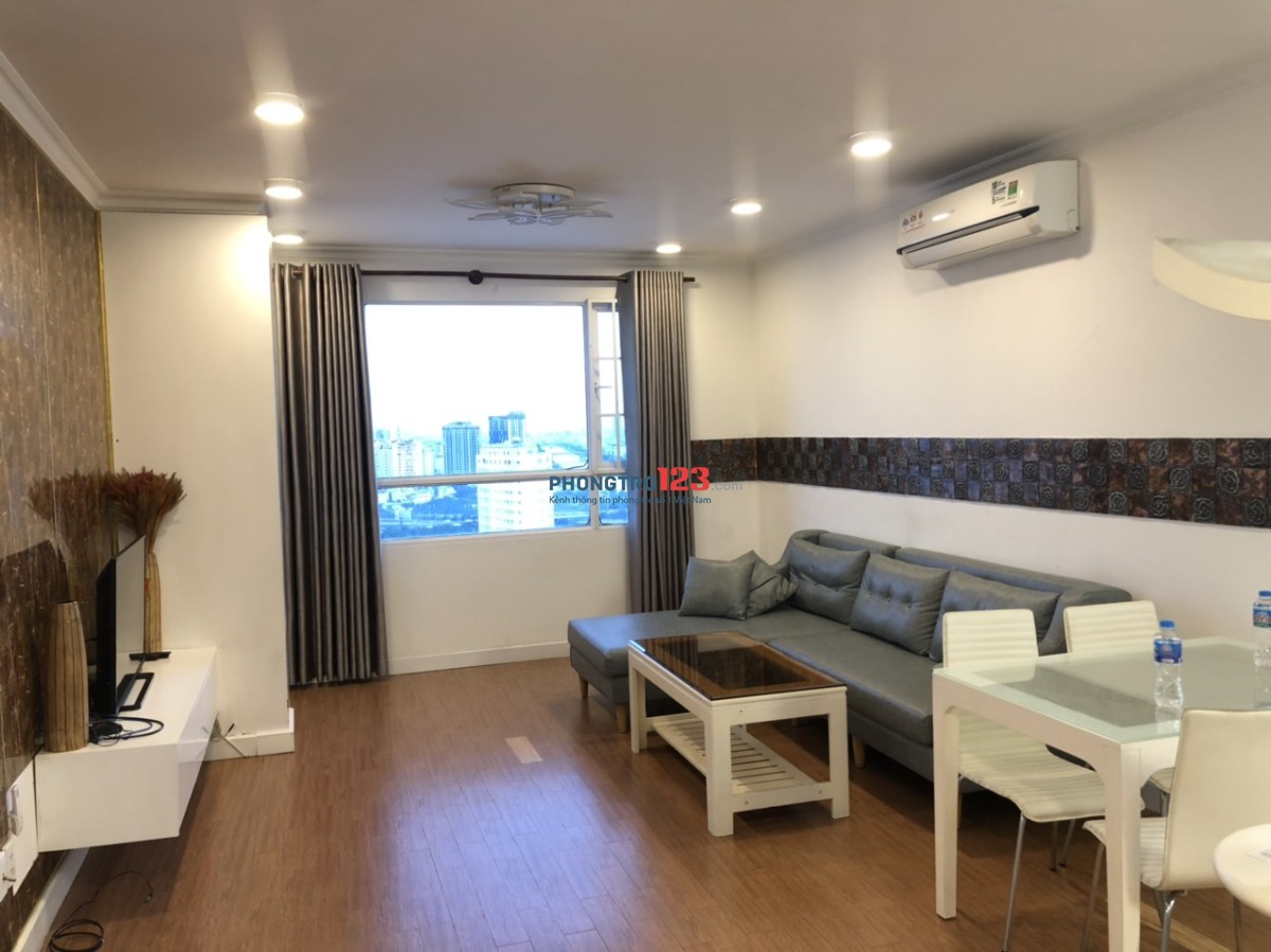 Cần cho thuê gấp căn hộ Phúc Thịnh Quận 5, Dt : 98 m2, 3PN,  Giá : 13 tr/th