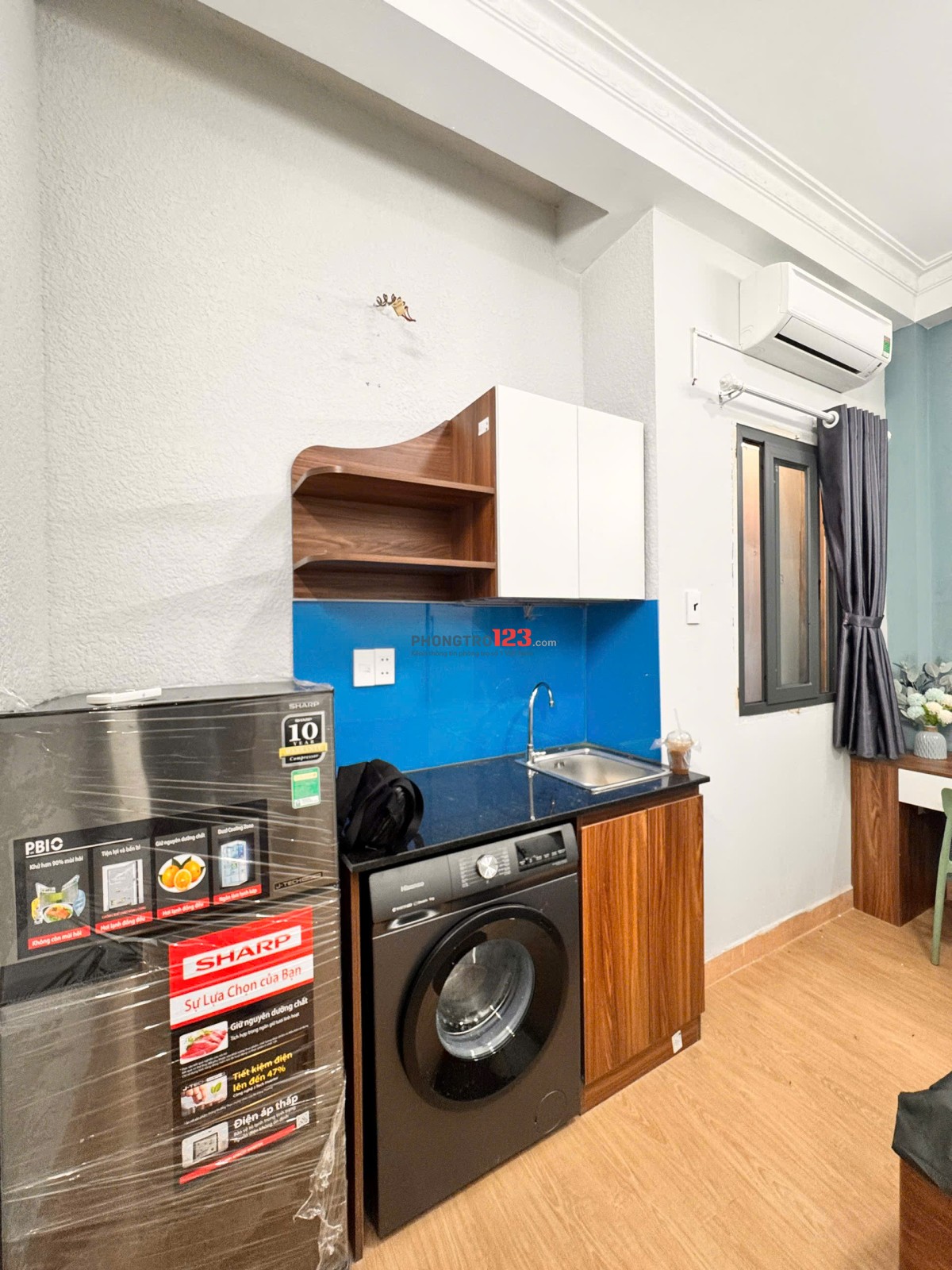 TRỌ BÌNH THẠNH GẦN CHỢ BÀ CHIỂU SUTDIO 30m2 CỬA SỔ THOÁNG MÁY GIẶT RIÊNG BÙI HỮU NGHĨA BÌNH THẠNH