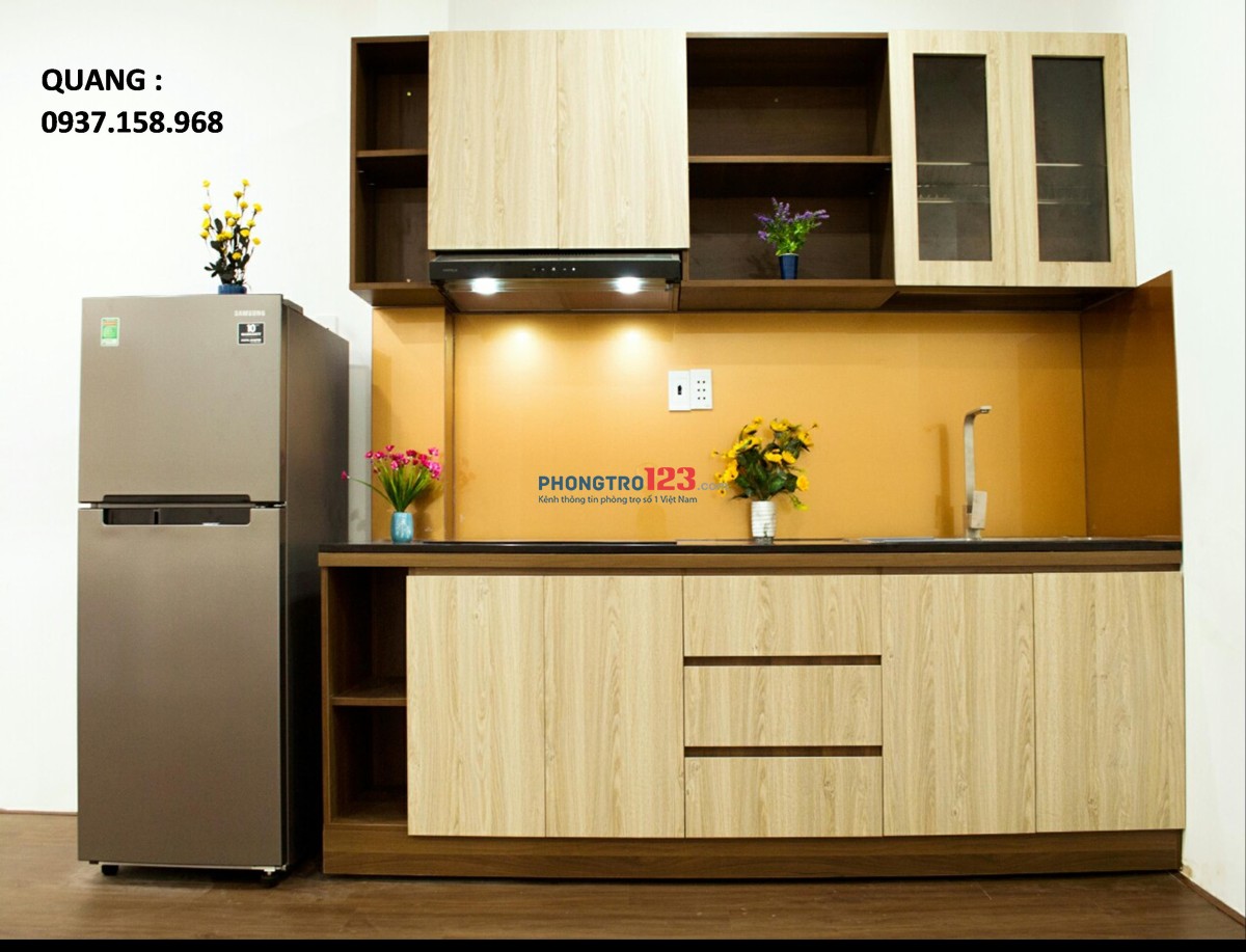 Căn hộ 4x18m full nội thất hẻm xe hơi, khu yên tĩnh, lầu 1, hẻm C3/hẻm 54 PHẠM HÙNG