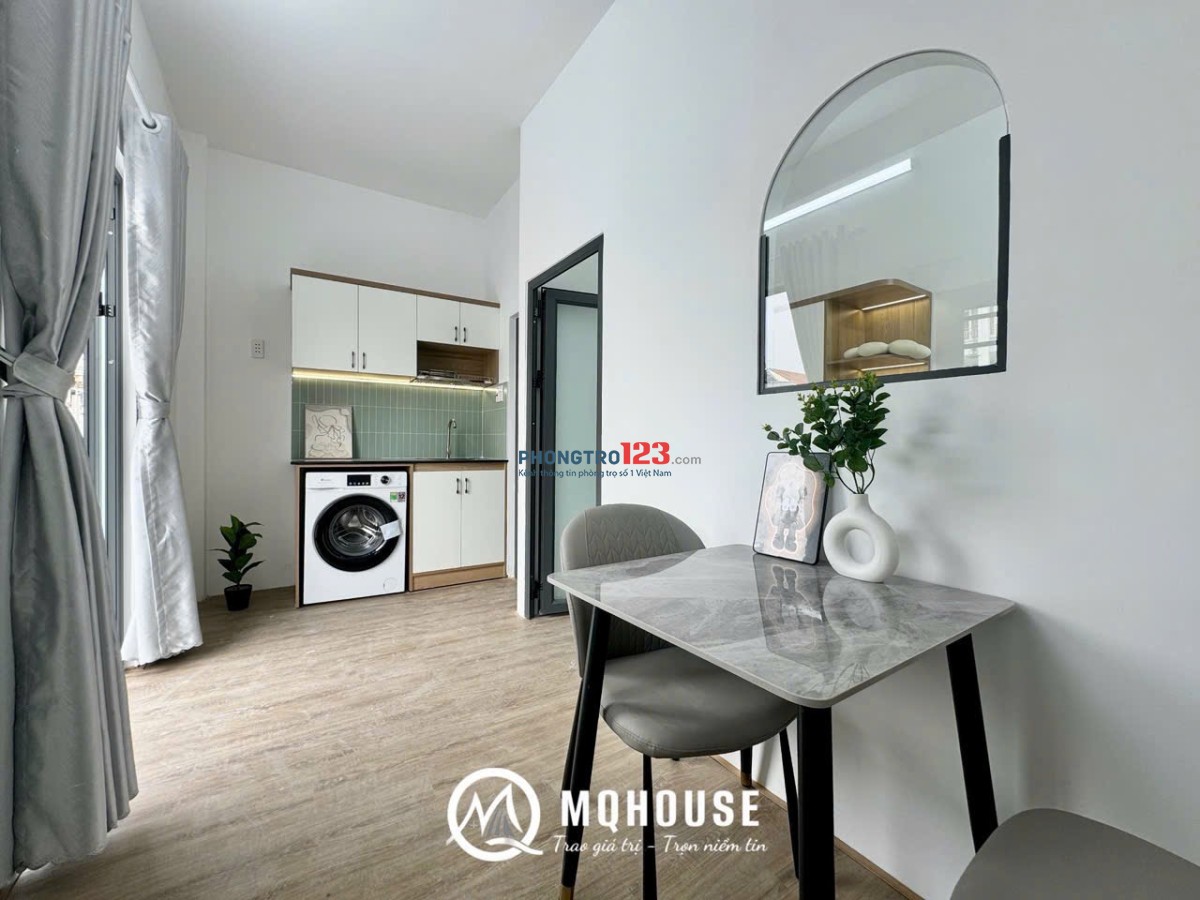 CHO THUÊ CĂN HỘ STUDIO FULL NỘI THẤT - MÁY GIẶT RIÊNG - GẦN HỌC VIỆN HÀNG KHÔNG - TÂN BÌNH
