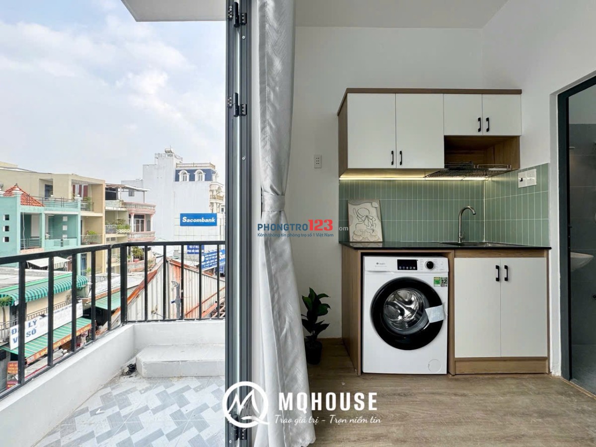 CHO THUÊ CĂN HỘ STUDIO FULL NỘI THẤT - MÁY GIẶT RIÊNG - GẦN HỌC VIỆN HÀNG KHÔNG - TÂN BÌNH