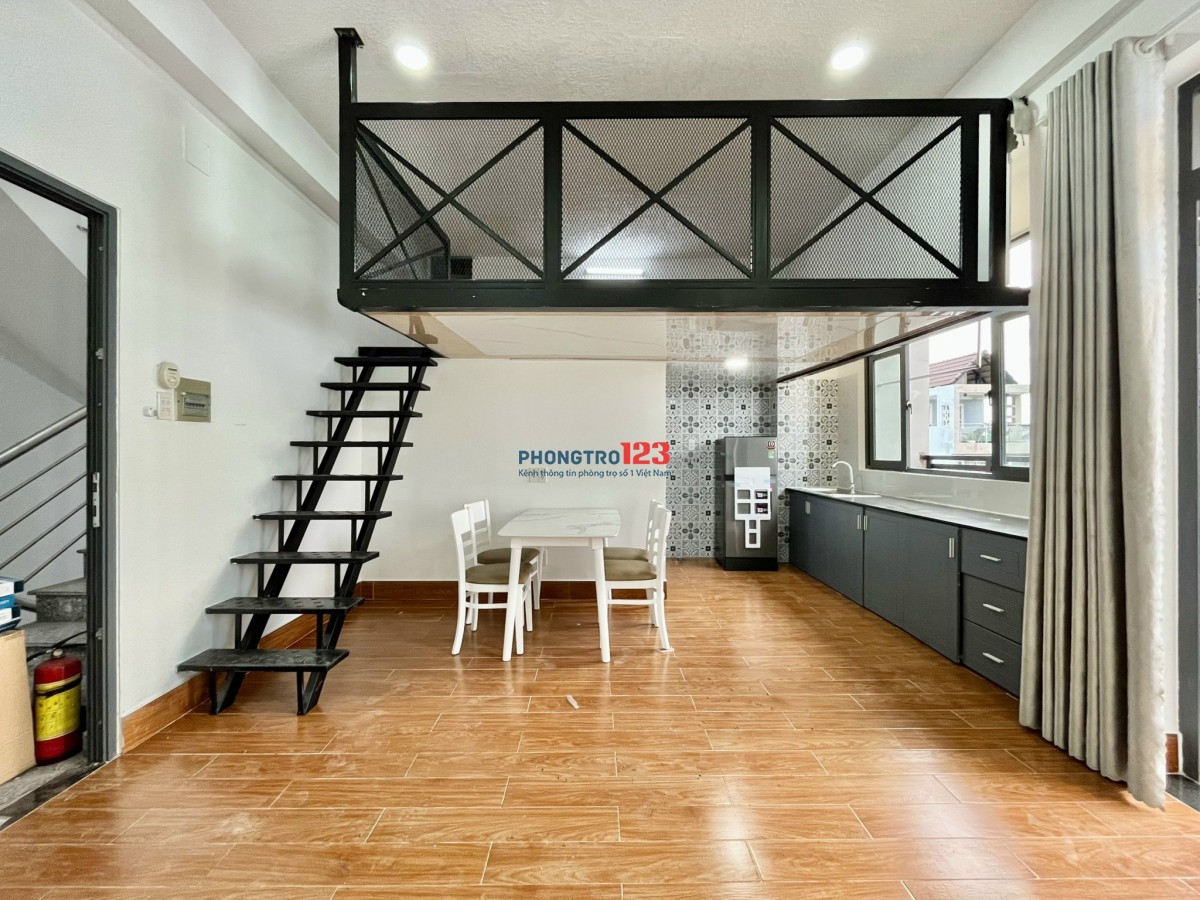 Cho Thuê Phòng Có Gác • Ko Giới Hạn Người Ở • Ban Công • Full Nội Thất Ngay Khu Bàu Cát Tân Bình