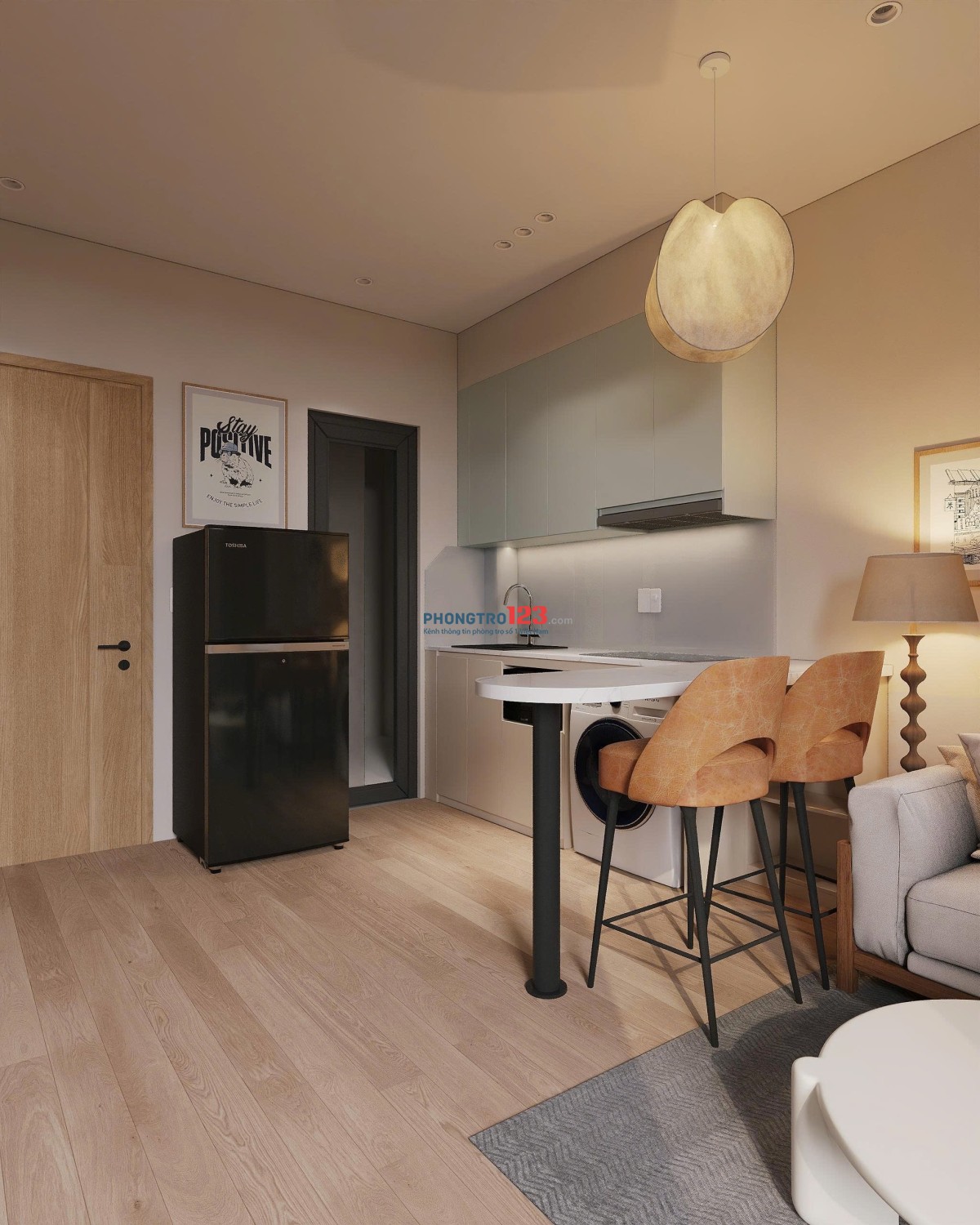 CHO THUÊ CĂN HỘ 1 PHÒNG NGỦ FULL NỘI THẤT GẦN SÂN BAY TÂN SƠN NHẤT-TÂN BÌNH