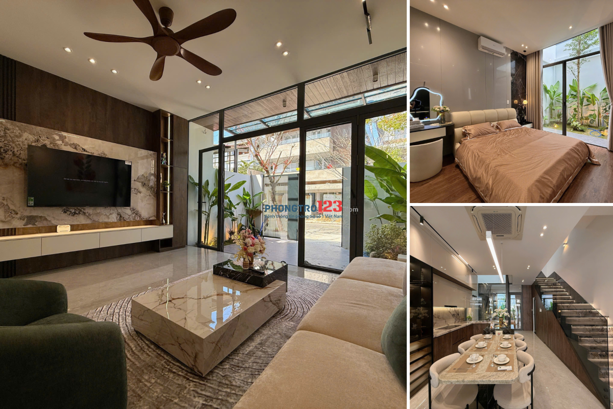 CHO THUÊ NHÀ MẶT TIỀN 3 TẦNG 3PN NHÀ MỚI XÂY THIẾT KẾ HIỆN ĐẠI