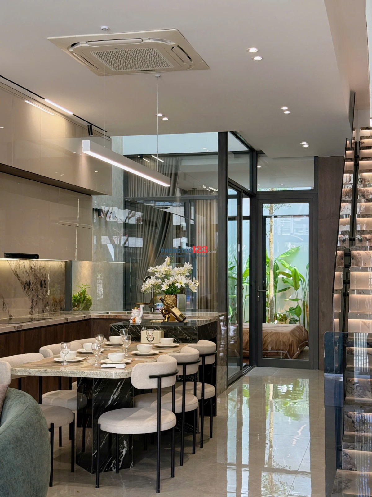 CHO THUÊ NHÀ MẶT TIỀN 3 TẦNG 3PN NHÀ MỚI XÂY THIẾT KẾ HIỆN ĐẠI