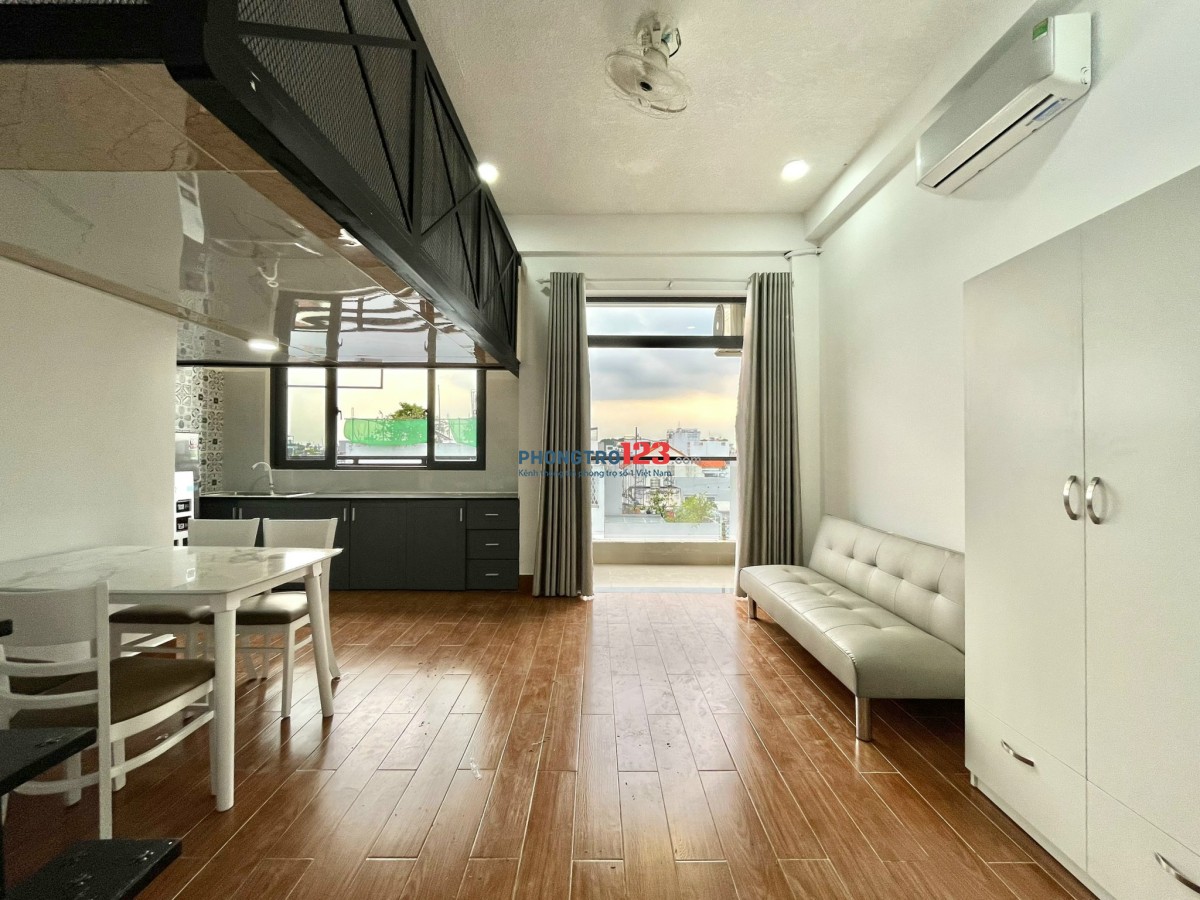 CHO THUÊ PHÒNG TRỌ TÂN BÌNH DUPLEX BAN CÔNG NGAY ETOWN CỘNG HÒA CÓ MÁY GIẶT RIÊNG