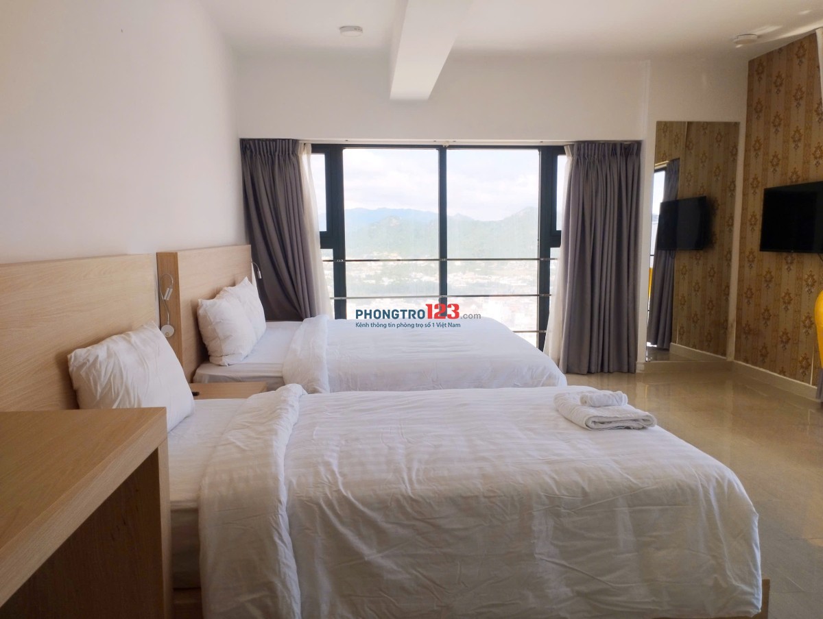 Cho thuê căn hộ phòng khách sạn ngay TTTP gần chợ Đầm