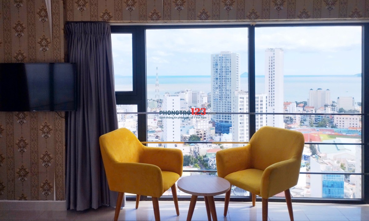 Cho thuê căn hộ phòng khách sạn ngay TTTP gần chợ Đầm