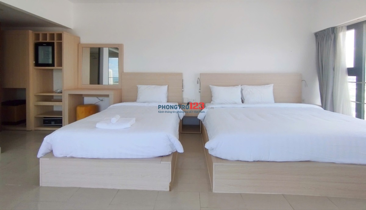 Cho thuê căn hộ phòng khách sạn ngay TTTP gần chợ Đầm