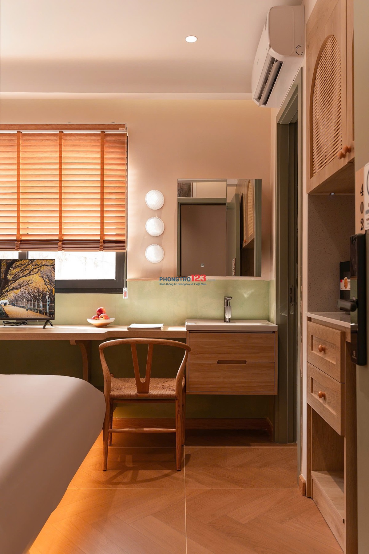 Căn hộ studio cửa sổ lớn full nội thất gần cv Hoàng Văn Thụ, Lăng Cha Cả quận Tân Bình