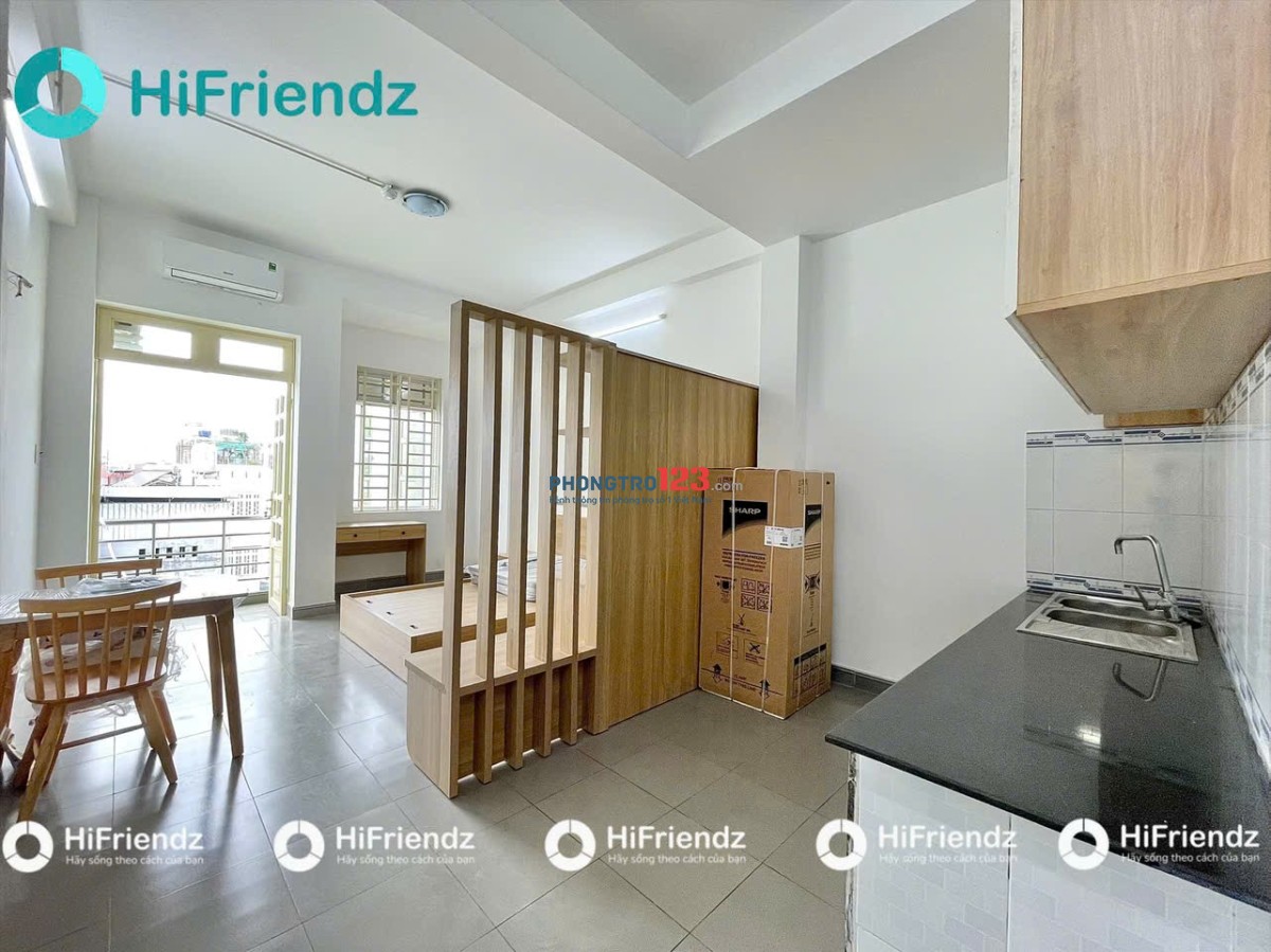 CHO THUÊ CĂN HỘ STUDIO FULL NỘI THẤT – CỬA SỔ LỚN – CÓ BAN ĐƯỜNG TÂN SƠN, TÂN BÌNH GẦN SÂN BAY TÂN