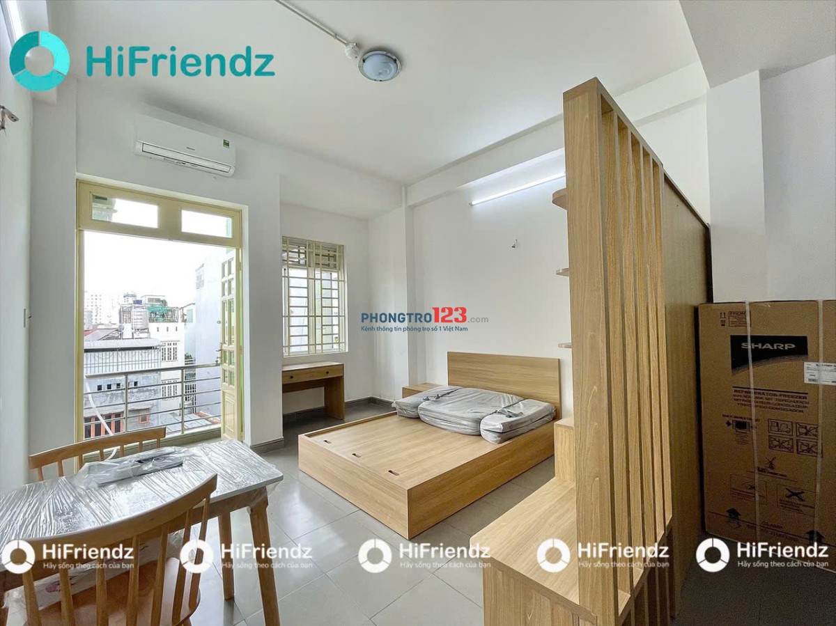 CHO THUÊ CĂN HỘ STUDIO FULL NỘI THẤT – CỬA SỔ LỚN – CÓ BAN ĐƯỜNG TÂN SƠN, TÂN BÌNH GẦN SÂN BAY TÂN