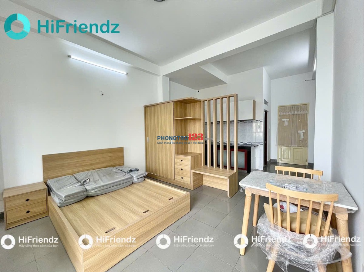 CHO THUÊ CĂN HỘ STUDIO FULL NỘI THẤT – CỬA SỔ LỚN – CÓ BAN ĐƯỜNG TÂN SƠN, TÂN BÌNH GẦN SÂN BAY TÂN