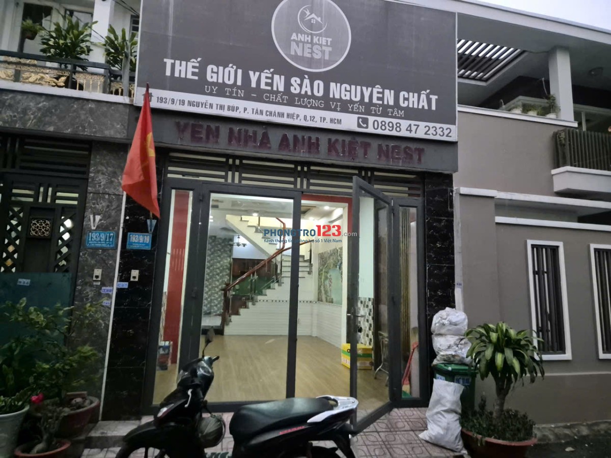 Quận 12 Cho thuê nhà nguyên căn, gần KDC Hiệp Thành City, hẻm xe hơi 7m.