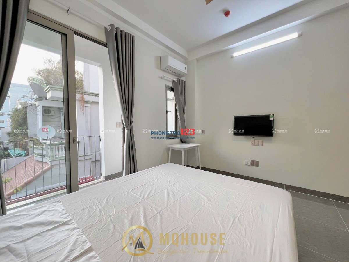 Căn hộ studio full nội thất ban công máy giặt riêng gần cv Hoàng Văn Thụ, Lăng Cha Cả quận Tân Bình