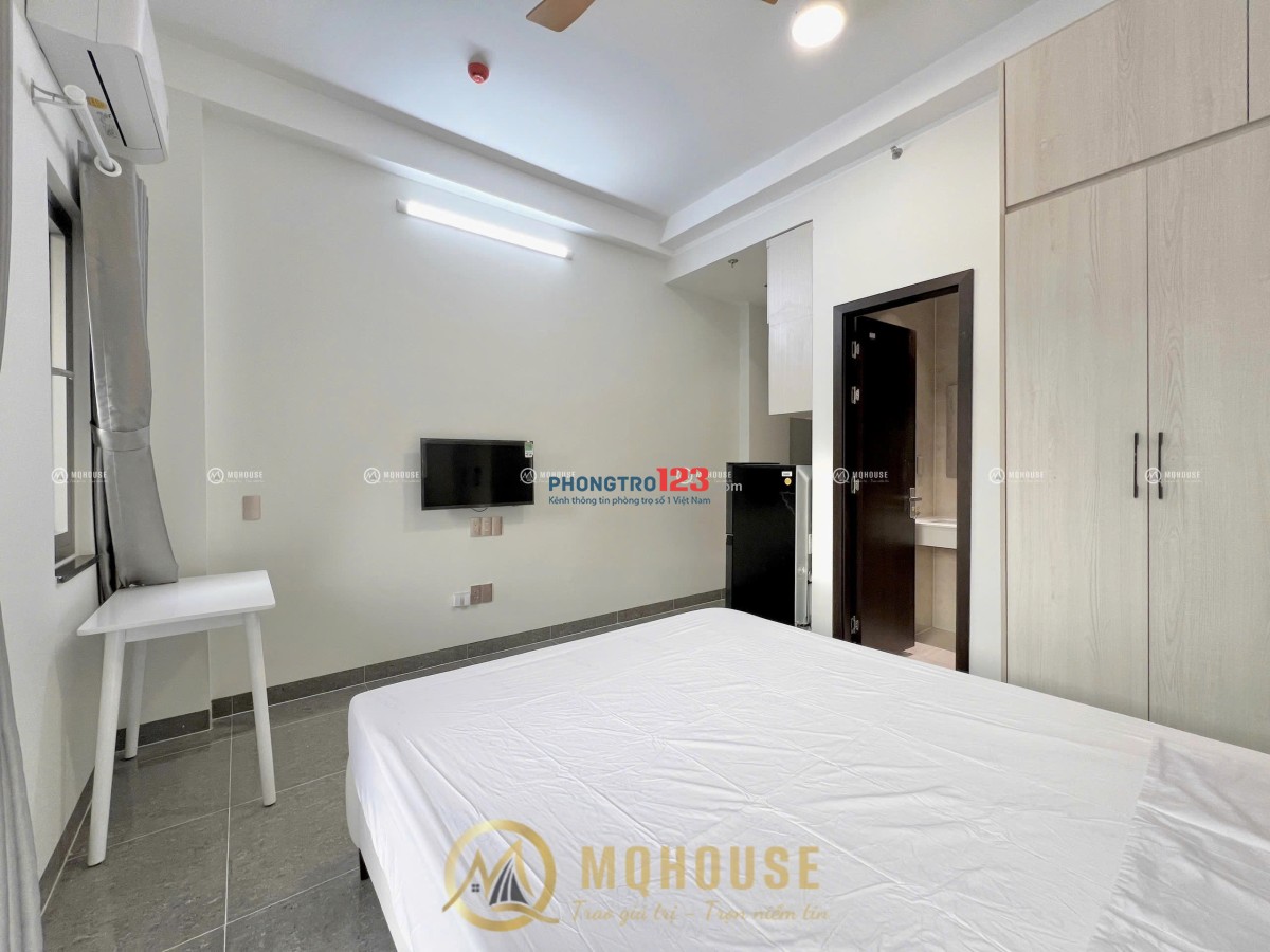 Căn hộ studio full nội thất ban công máy giặt riêng gần cv Hoàng Văn Thụ, Lăng Cha Cả quận Tân Bình