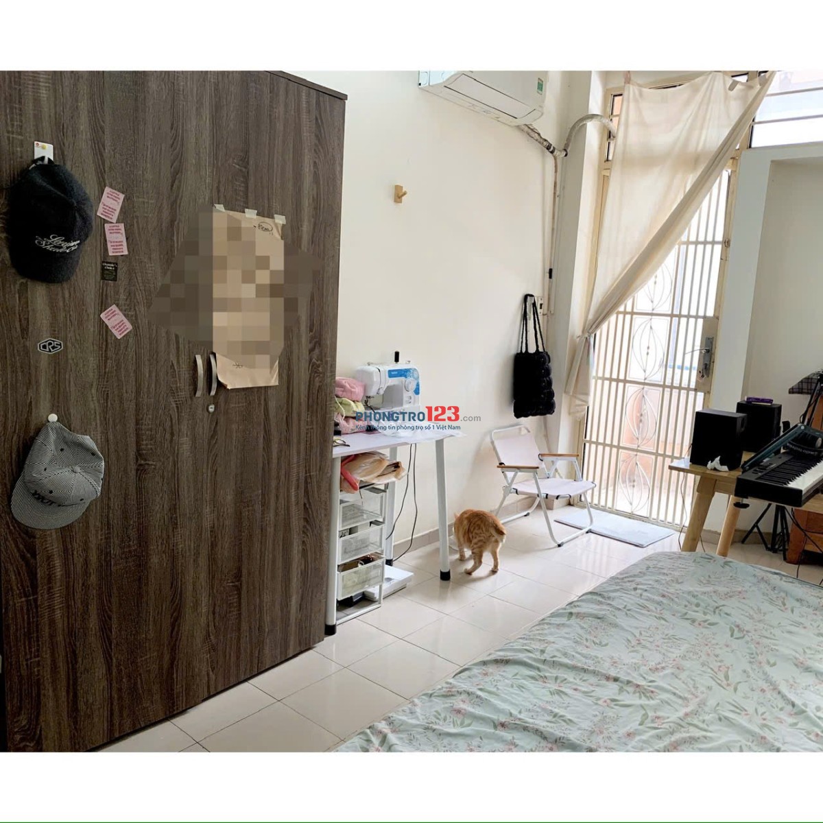 Phòng tiện nghi có Ban công & Cửa sổ tại Nguyễn Trọng Tuyển Phú Nhuận