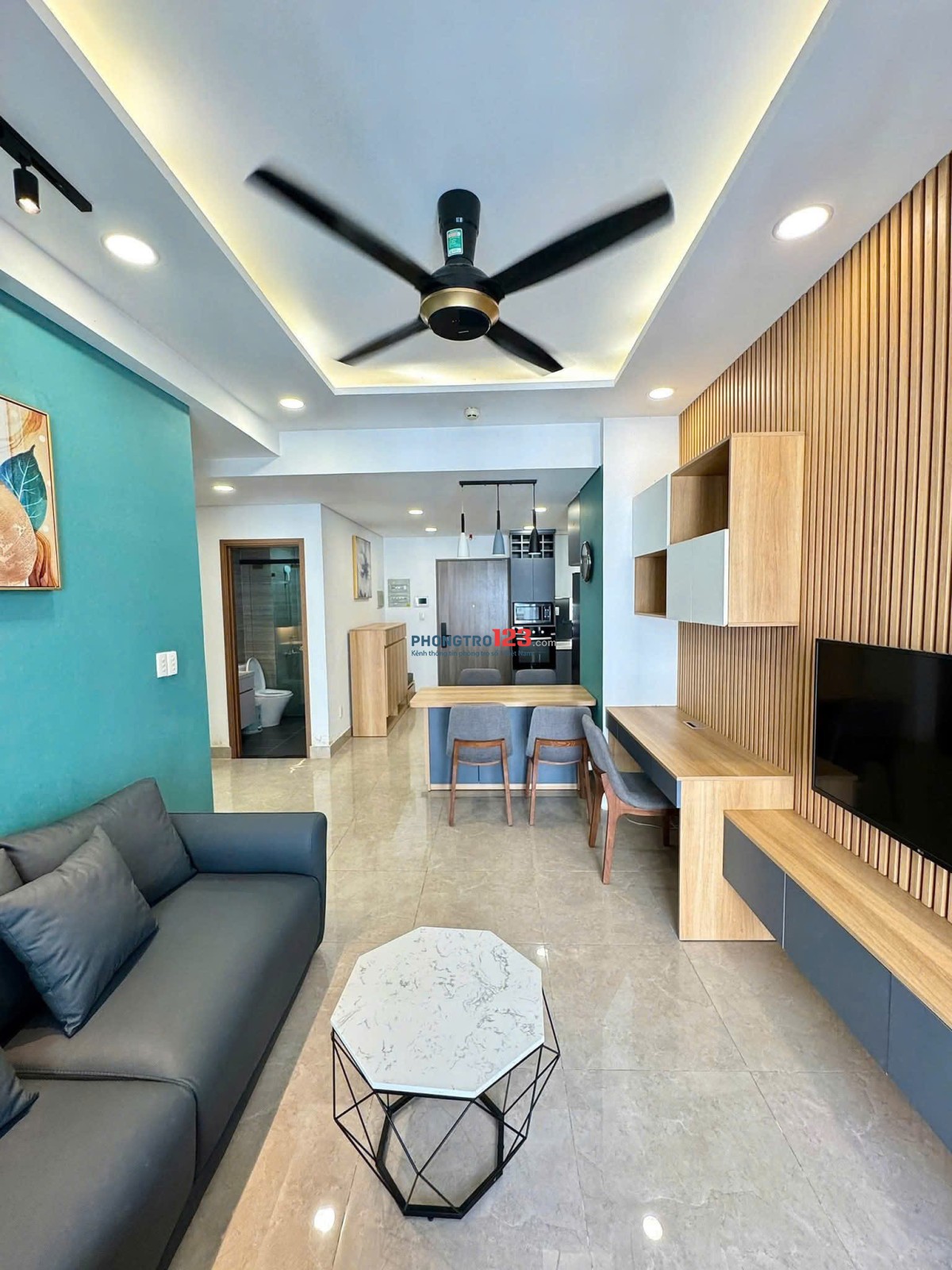 Chung cư Sky Center 1Pn,full nội thất cao cấp giá 12Tr/tháng Đ.Phổ Quang Tân Bình.