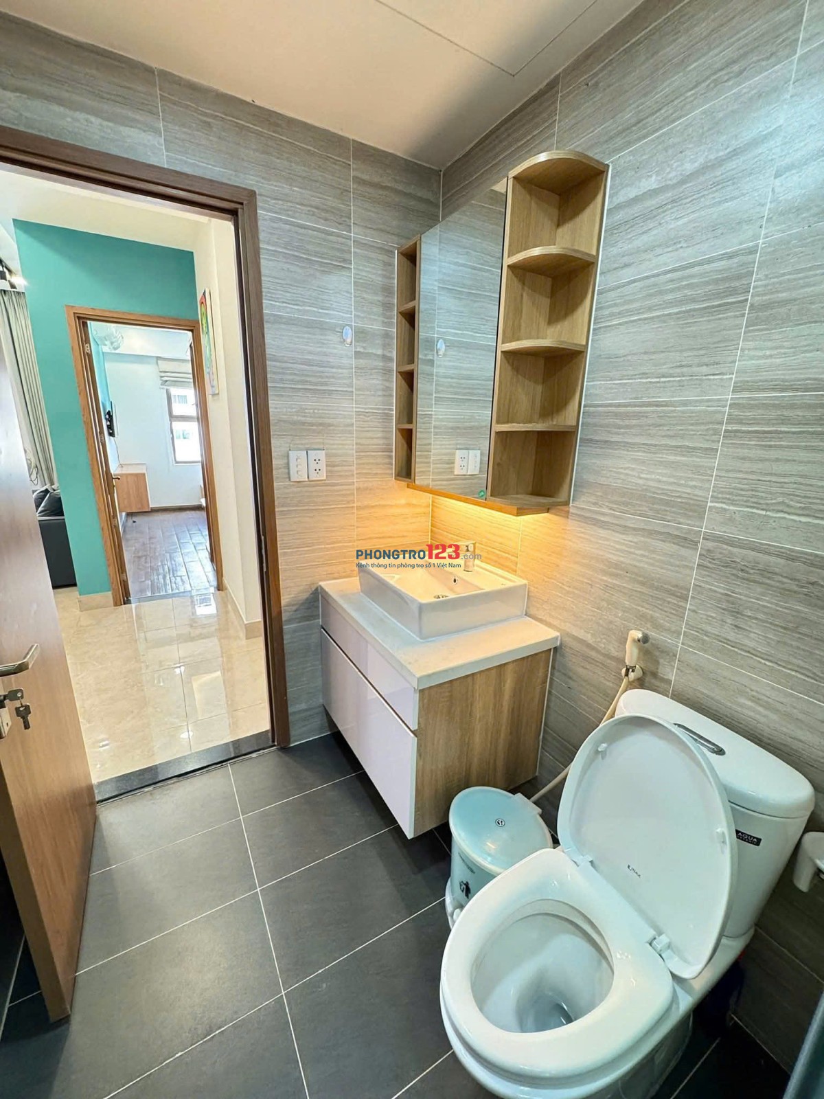 Chung cư Sky Center 1Pn,full nội thất cao cấp giá 12Tr/tháng Đ.Phổ Quang Tân Bình.