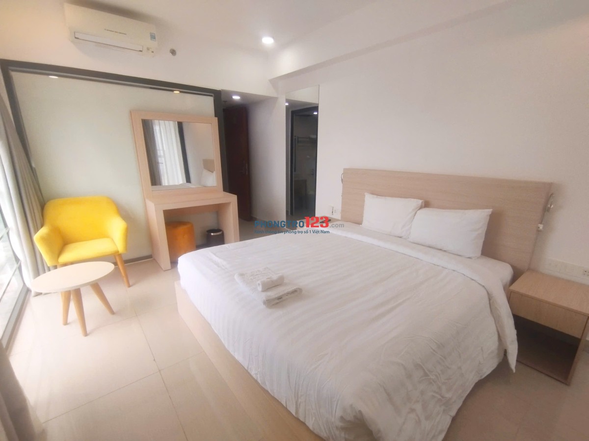 Phòng khách sạn Nha Trang view đẹp tầng cao cho thuê tháng gần chợ Đầm